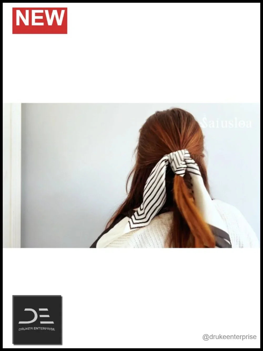 Polyester Satin Square Neck Scarf Head Scarf Bandana Lightweight